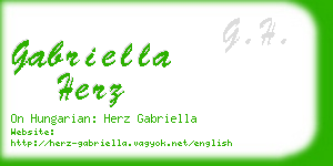 gabriella herz business card